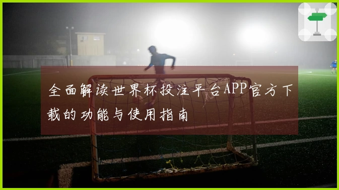 全面解读世界杯投注平台APP官方下载的功能与使用指南
